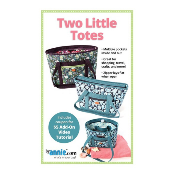 Two Little Totes - Bag Pattern - by annie
