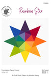 Rainbow Star - Foundation Paper Pieced Pattern - Penny Spool Quilts