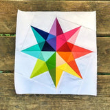 Rainbow Star - Foundation Paper Pieced Pattern - Penny Spool Quilts