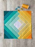 Twisted Log Cabin - Foundation Paper Pieced Pattern - Penny Spool Quilts