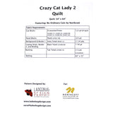 Crazy Cat Lady 2 - Quilting Pattern - Northcott