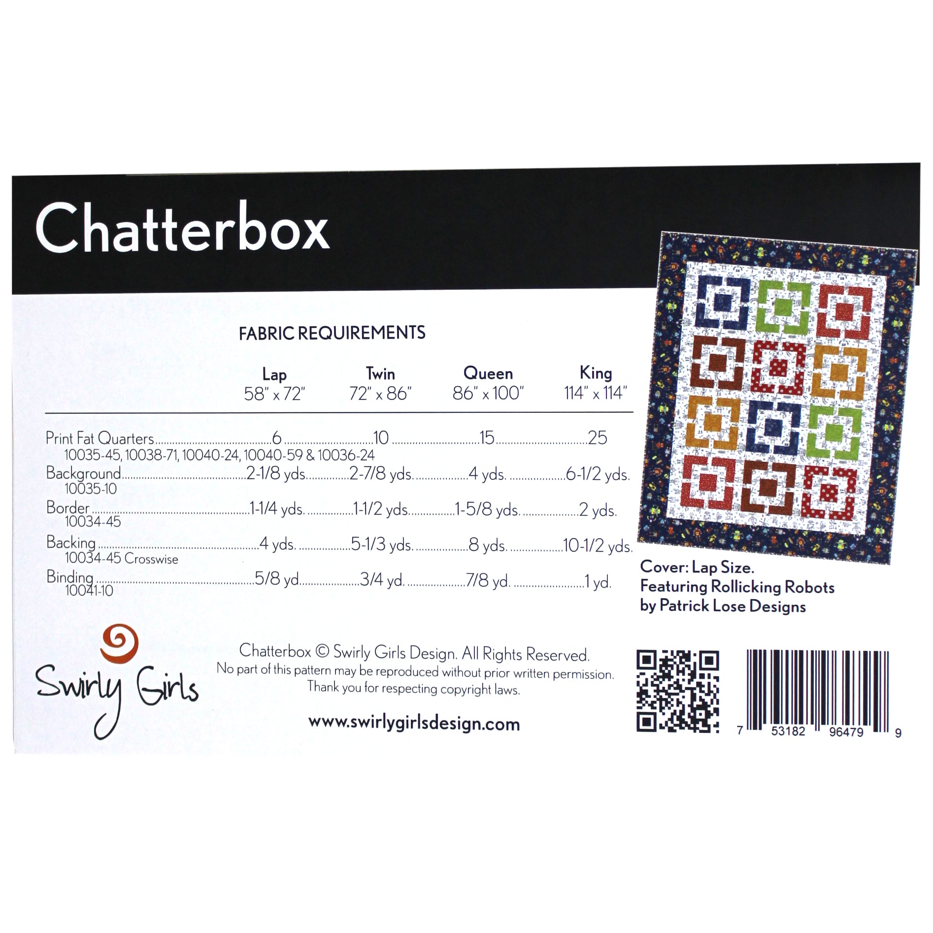 Chatterbox - Quilting Pattern - Northcott – Len's Mill