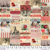 Palette Red - 44" - 100% cotton - Tim Holtz