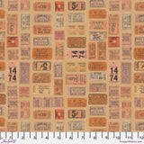 Palette Orange - 44" - 100% cotton - Tim Holtz