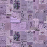 Palette Purple - 44" - 100% cotton - Tim Holtz