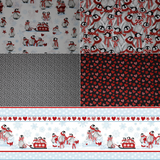 Penguin Party - 44" - 100% cotton