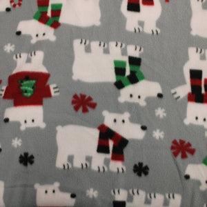 Polar Bears Fleece Print - 60" - 100% polyester