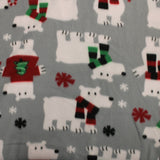 Polar Bears Fleece Print - 60" - 100% polyester