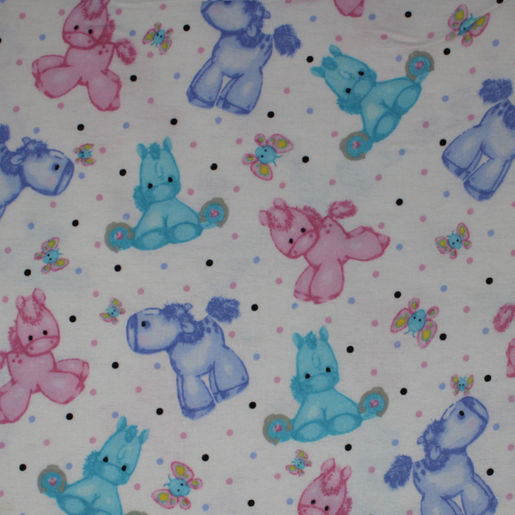 Pony Toss - 44'' - 100% cotton flannel