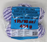 Factory Mill Ends - 1lb Bag - 100% Cotton