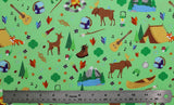 Camp Life - 45'' - 100% cotton