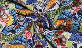 Hot Wheels Monster Truck Logos - 45" - 100% cotton