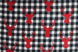 Deer Heads Fleece Prints - 60" - 100% polyester