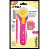 Rotary Cutter Craft Set - 45mm Quick-Change with Art and Touch Knife - OLFA