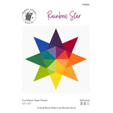 Rainbow Star - Foundation Paper Pieced Pattern - Penny Spool Quilts