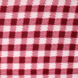 Red & Cream Plaid Fleece Print - 60" - 100% polyester