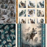 Running With The Pack - 44/45" - 100% cotton