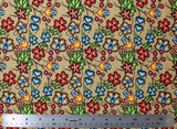 Native Floral 2 - 45" - 100% cotton