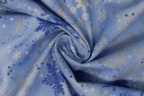 Frosted Winter Snowflakes - 44/45'' - 100% cotton