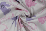 Spring Rabbits - 45" - 100% cotton flannel