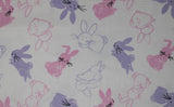 Spring Rabbits - 45" - 100% cotton flannel