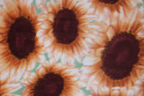 Sunflowers Fleece Print - 60" - 100% polyester