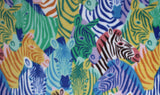 Stacked Zebras Fleece Print - 60" - 100% polyester