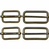 Slide Buckles Metal - 2ct Antique Gold - Unique Brand
