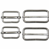 Slide Buckles Metal - 2ct Silver - Unqiue Brand
