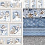 Snow Much Fun - 43" - 100% cotton flannel