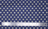 Stars on Navy - 44/45" - 100% Cotton