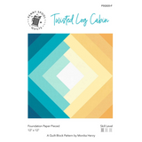 Twisted Log Cabin - Foundation Paper Pieced Pattern - Penny Spool Quilts