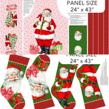Vintage Christmas - 43" - 100% cotton