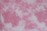 White & Pink Tie Dye Fleece Print - 60" - 100% polyester