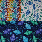 Watercolour Prints - 43" - 100% cotton flannel