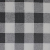 White Grey Checker - 58" - 100% polyester fleece