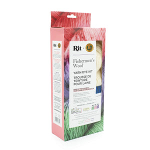 Fishermen's Wool Yarn Dye Kit - 100g + 3 Dyes - Lion Brand