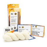 Fishermen's Wool Yarn Dye Kit - 100g + 3 Dyes - Lion Brand