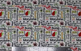 Freddy's Favourites Marijuana Prints - 45" - 100% cotton