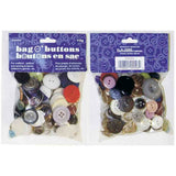 Assorted sizes/colours/styles small plastic bag of buttons (112g)