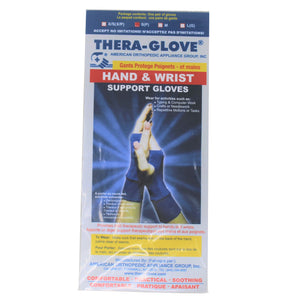 Pack of thera-glove support gloves in size M