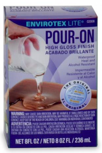 Pour-on high gloss finish kits in two size options