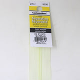 23cm light weight one way separating zipper in ivory with label