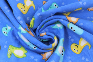 Group swatch dino printed fabrics in various styles/colours