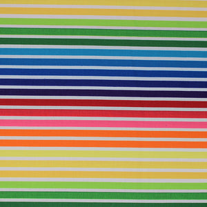 Square swatch remix fabric (ombre rainbow stripes separated with white stripes)