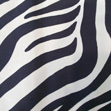 Swatch of large zebra print