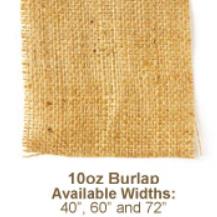 Stacks of rolled burlap