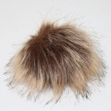Faux fox (long hair) pom pom (front)