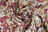 Swirled swatch Cashews fabric (mixed nuts realistic look fabric)