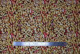 Flat swatch Peanuts fabric (realistic look peanuts in and out of shell)